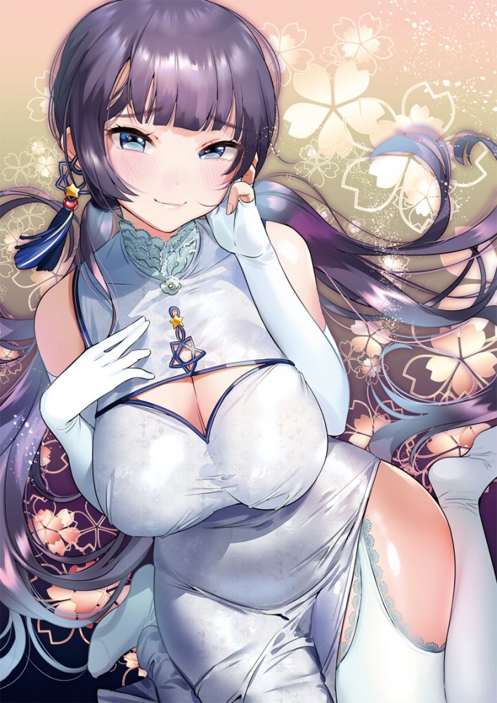 【二次】チャイナ服・チャイナドレスを着た女の子の画像